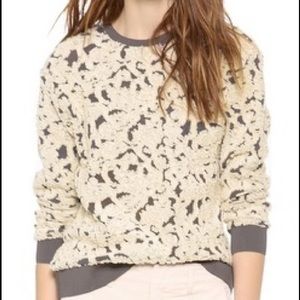 Rebecca Taylor Textured Floral Sweatshirt